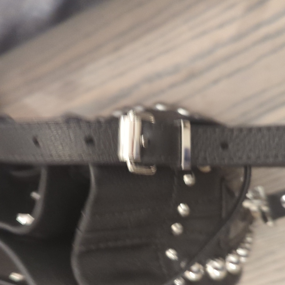 Kenzo Leather Silver Studded Bucket Bag - Picture 11 of 14